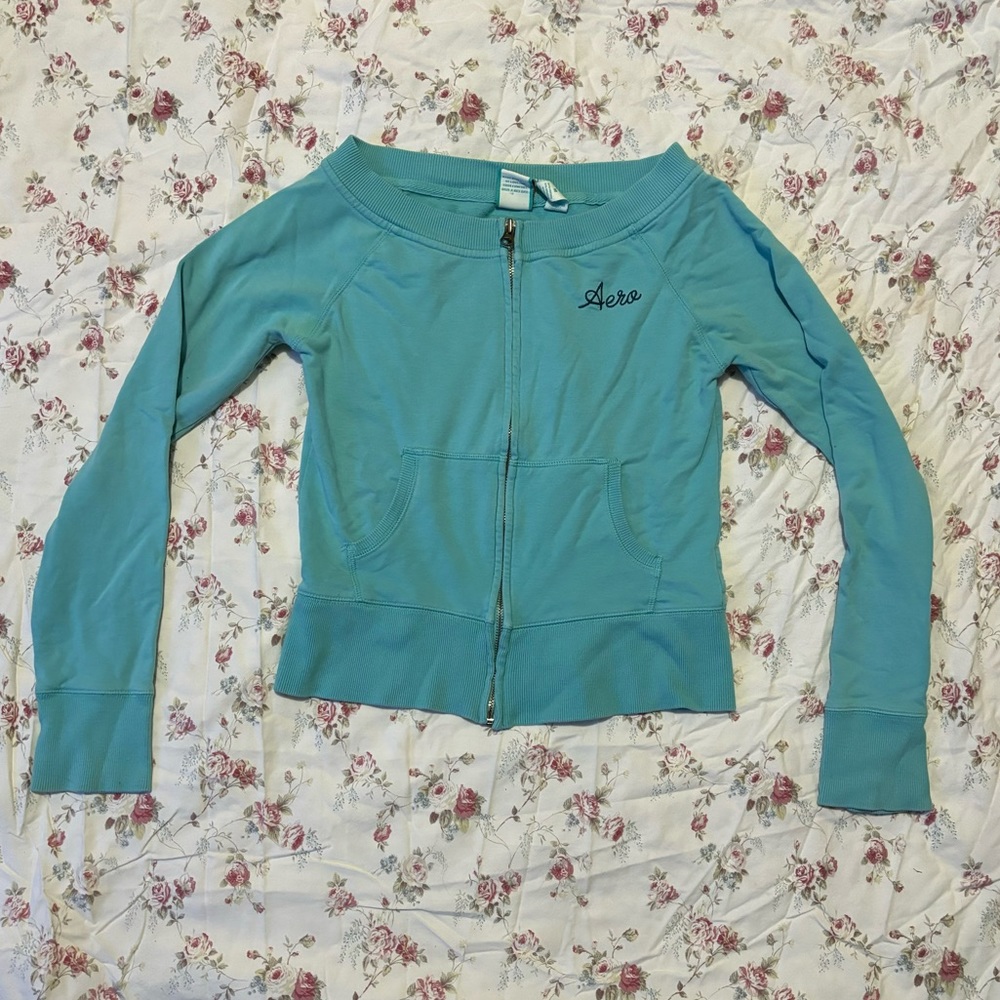 aeropostale, off the shoulder crop hoodie.